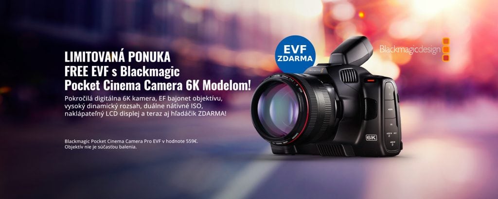 Blackmagic Pocket Cinema Camera Pro EVF zdarma