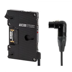 Wooden Camera WC Pro Gold Mount (4pin XLR Right Angle)